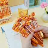 These cute capybara gel pens are perfect for planning, for work, home, desk or for school. They will be a beautiful addition to your pen collection!


• 0.5mm Gel Ink
• Black Ink
• Writes very smoothly
• Measures approx. 6" - 7"
• Includes 1 pen, we will send one random color/design
