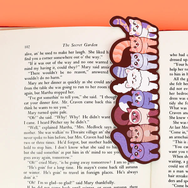 Funny Cat Butts' Bookmark by Turtle's Soup Hold your spot in style with our fun and funky bookmark collection! Whether you prefer romance, fantasy, or science fiction, our bookmarks will fit perfectly between the pages of your favorite novel.