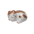 Porcelain brown cat chopstick rest / pen rest.