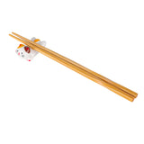 Porcelain white cat chopstick rest / pen rest.