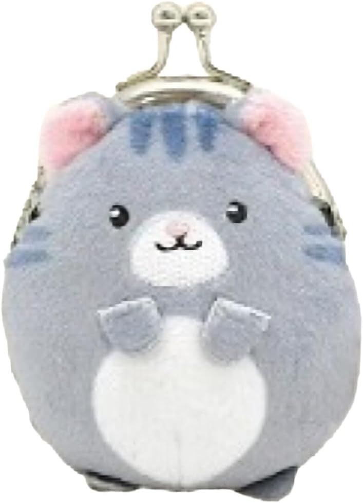 Cat Gamaguchi Coin Purse Plushie Keychain