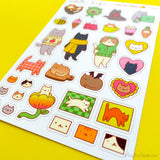 Tiny Bee Cards - Cat Life Vinyl Sticker Sheet
