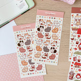 Cherry Rabbit - Cat Loaf Sticker Sheet