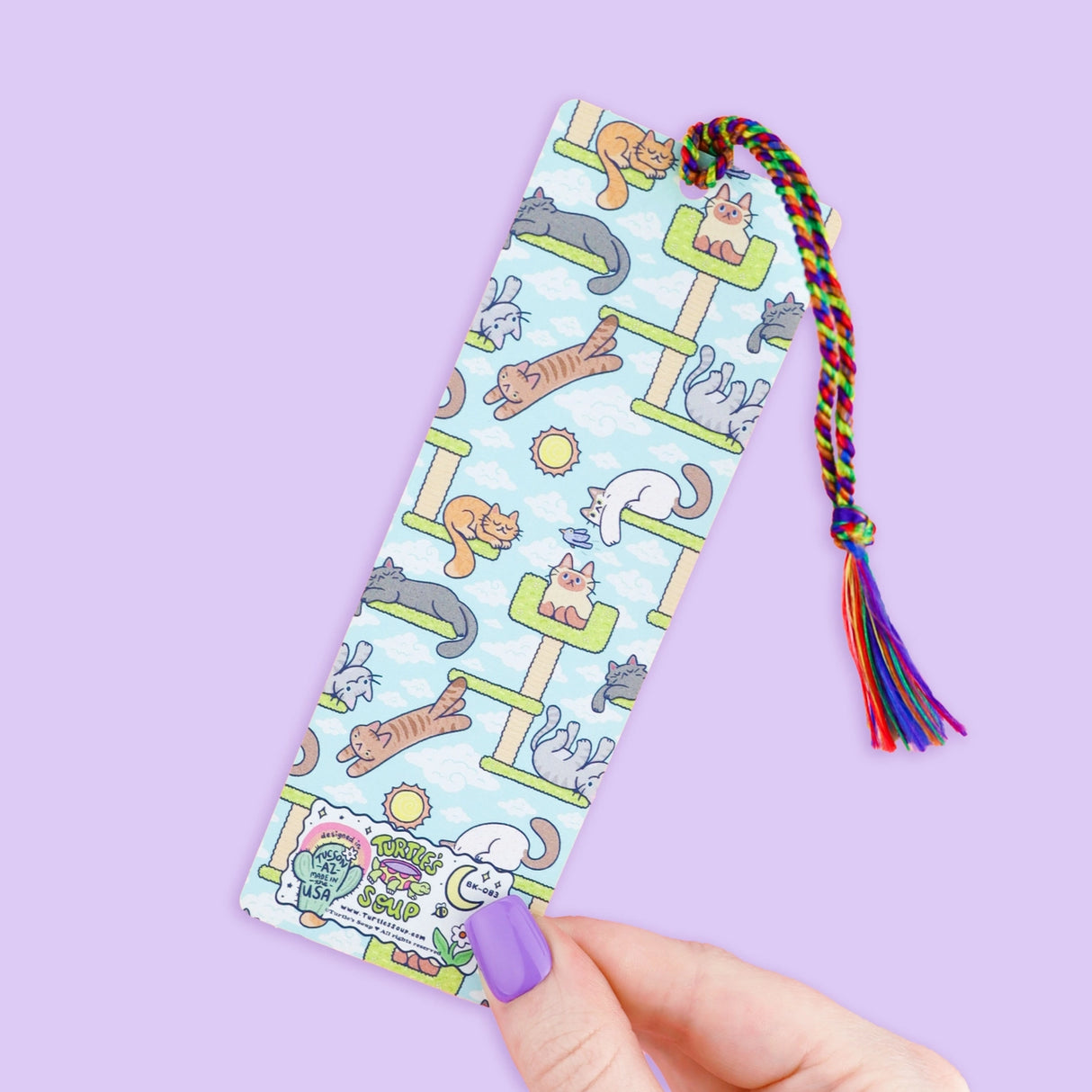 Hold your spot in style with our fun and funky bookmark collection! Whether you prefer romance, fantasy, or science fiction, our bookmarks will fit perfectly between the pages of your favorite novel.

🐢 Bookmark is printed on sustainably-sourced premium ultra-thick card stock with soft-touch matte texture

🐢 Unique design on the front and back

🐢 Bookmark measures 2" x 6"

🐢 Copyright © 2025 Turtle's Soup. All Rights Reserved.