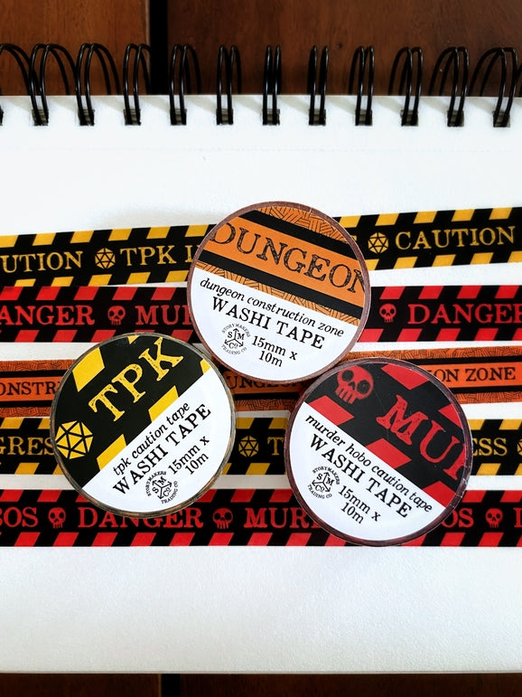Kingdom of Threads - Dungeon Construction Zone Washi Tape
