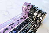 Cinta washi con orcas moradas