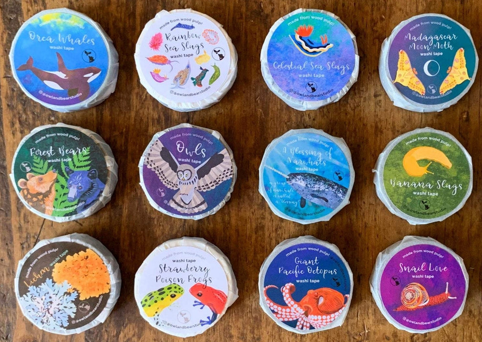 Cinta washi de caracol 
