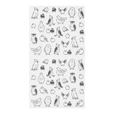 The "Talking Tori Pattern" is a design that is irresistible for bird lovers, featuring various birds such as parakeets and owls. You can express the mood of the day with the unique expressions of the birds.&nbsp;



A wide variety of sticker designs to use with your notebook

These peel-and-stick PET stickers will make your daily records more fun. Simply stick them freely on the margins of your notebook to create a gorgeous page.&nbsp;It can be divided into two parts up and down with perforations, so you ca
