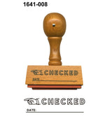 Checked Rubber Stamp
