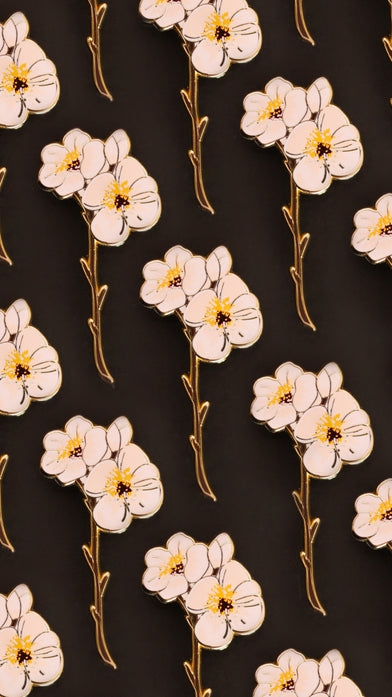 Cherry Blossom Enamel Pin