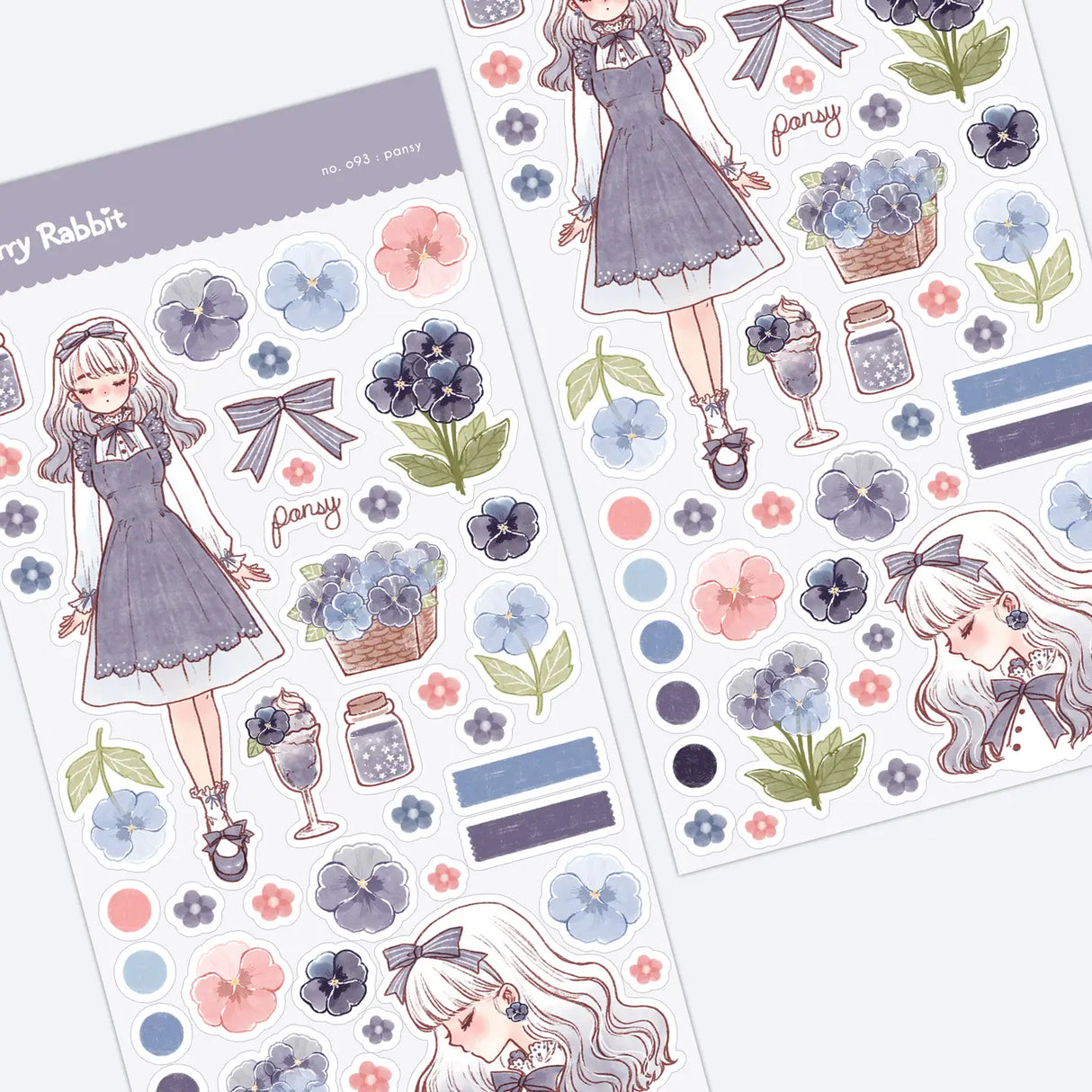 Decorate your planner / diary with these cute little stickers

Kiss cut sticker sheet
1 sheet
Sheet size: 9 x 18 cm
Material: Clear PET