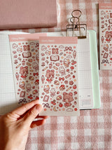 Cherry Rabbit - Sketch Doodles Sticker Sheet