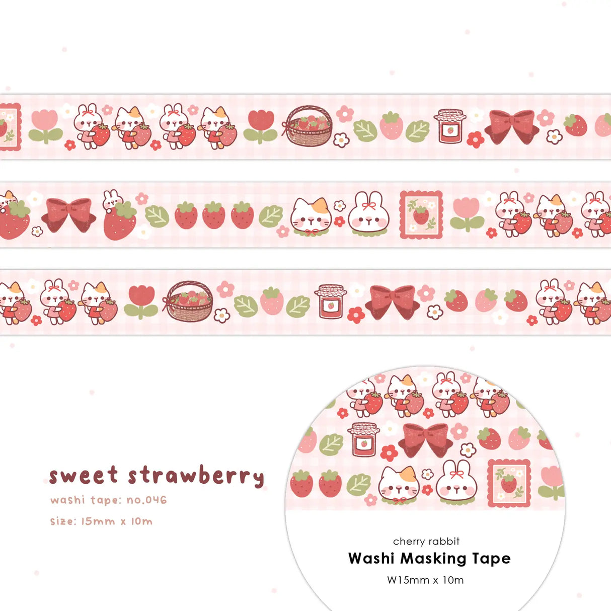 Decorate your planner / diary with this cute little washi tape ♡


Roll size: 15mm x 10m
Material: Washi
Includes 1 roll of washi