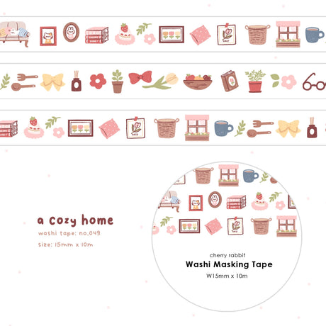 Decorate your planner / diary with this cute little washi tape ♡


Roll size: 15mm x 10m
Material: Washi
Includes 1 roll of washi