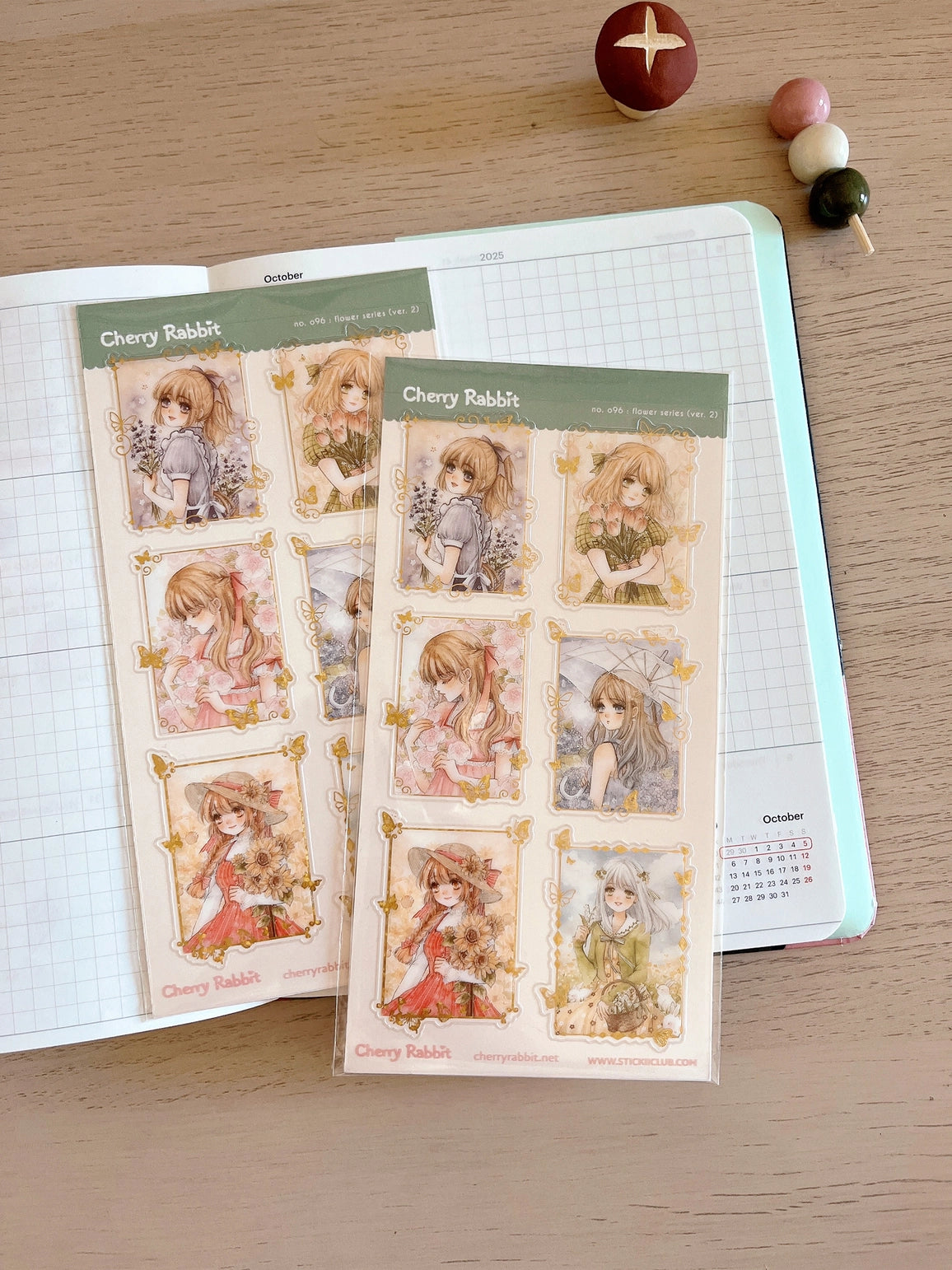 Cherry Rabbit - Flower Series 2 Sticker Sheet