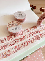 Cherry Rabbit - Sketch Doodles Washi Tape