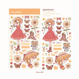 Product details:

Kiss cut sticker sheet
1 sheet
Sheet size: 9 x 18 cm
Material: Clear PET