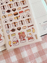 Cherry Rabbit - Sushi Party Sticker Sheet