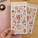 Washi paper stickers! Decorate your planner / diary with these little stickers of cute flower themed illustrations 🌼🌻🌸🌷

Kiss cut sticker sheet
Sheet size: 9 x 18 cm
Material: Washi sticker / Masking sticker