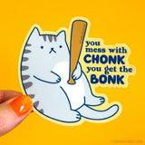 Tiny Bee Cards - Chonky Cat Vinyl Sticker