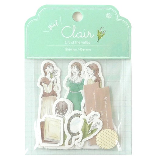 Clair Lily of the Valley Girl Flake Sticker