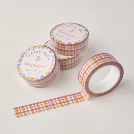 Claire Paul Washi Tape - Pastel Gingham

Pastel Gingham Pattern Washi tape.

This paper masking tape is perfect for decorating your bullet journal and planners, scrapbooking &amp; gift wrapping. It'll add some fun and colour to any surface and is easy to peel off.

10m x 15mm