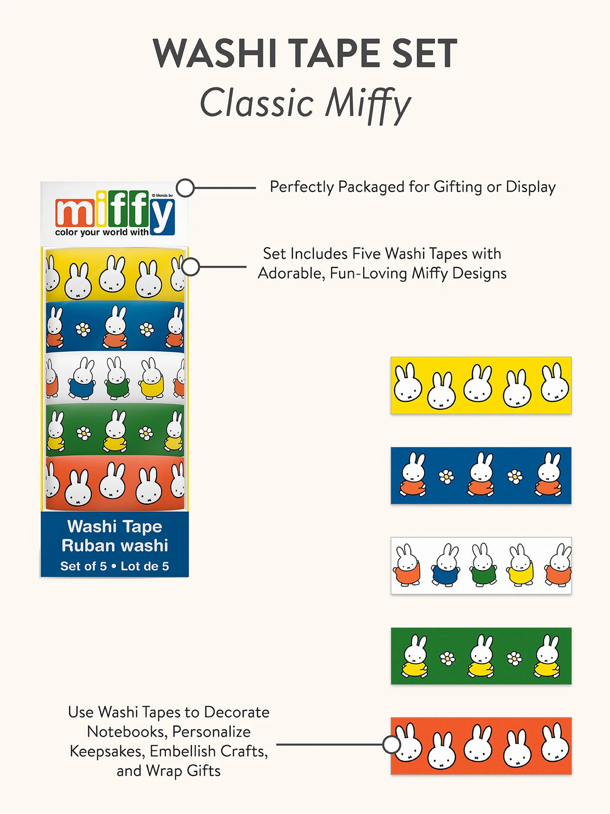 Classic Miffy Washi Tape