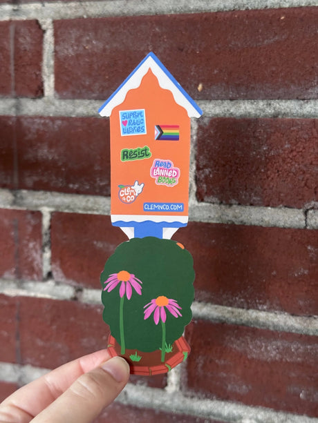 Little Library Bookmark by Clem &Co.

If you have ever passed a Little Free Library, you know how great of a resource they are for making knowledge accessible. Clem the Bunny put together her own Little Free Library and loved it so much she turned it into a bookmark!
