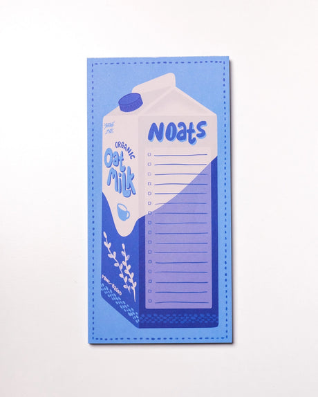 Oat Milk "N-Oat-Pad" Notepad by Clem & Co.

Clem the Bun loves puns almost as much as she loves oats! So she thought the side of her oat milk carton was the perfect place to jot down all her n-oats!