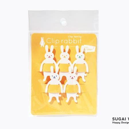 Clip de papel/marcador de libros de la familia White Rabbit Clip