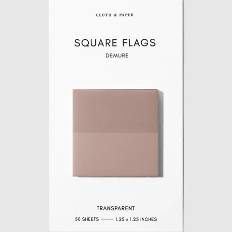 Square Transparent Page Flags provide a subtle way to mark information you want to reference again. Their slightly frosted finish maintains clarity when layered over text, making them a practical tool for marking pages in books, highlighting passages, or labeling sections throughout notebooks and documents. Thin construction keeps bulk to a minimum, even when used across multiple pages.