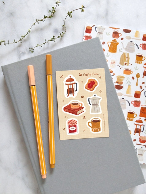 Julianna Swaney - Coffee Time Sticker Sheet