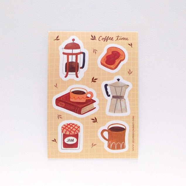 Julianna Swaney - Coffee Time Sticker Sheet