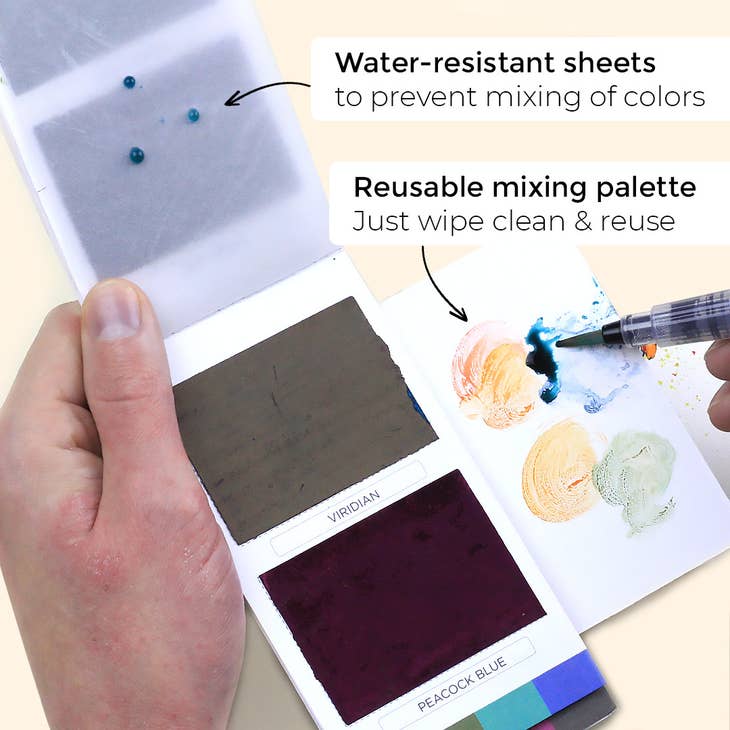 Hojas de colores Metálicos 10 Acuarelas Viviva Colors 
