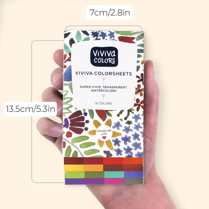 Colorsheets Original 16 Watercolors Viviva Colors