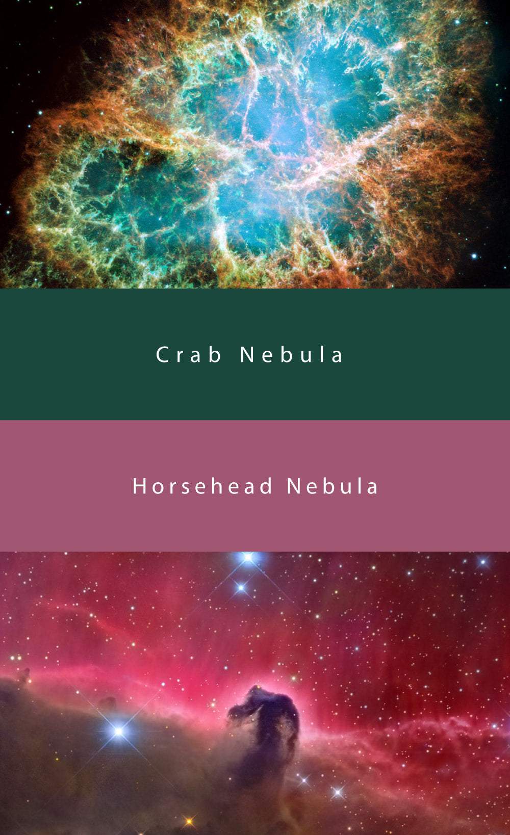 Colorverse Crab Nebula and Horsehead Nebula Ink (No. 90/91) - Eye on the Universe - 2 Bottle Set