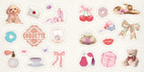 Celebrate your core coquette aesthetic with hundreds of stickers to decorate phones, laptops, ereaders, notebooks, and more in that very femme and demure style.

Ruffles and ribbons. Bows and ballet flats. Lace and lipstick prints. It’s time to let everyone know just how coquette you are. With Coquette Stickers, fans of all things frilly, flirty, and feminine will find over 500 stickers to decorate their lives in their own personal style. Add a touch of romance, whimsy, and vintage flair to everyday items l