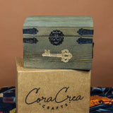 These wooden cabinets will add a beautiful decorative touch to your desk or creative space. They are also highly functional, with six tabbed separators. This product is handmade and an exclusive design of CoraCreaCrafts.

𝐈𝐦𝐩𝐨𝐫𝐭𝐚𝐧𝐭 𝐍𝐨𝐭𝐞:
This product includes the wooden chest and separators only. Any decorative items on the inside are for display purposes only.

• Size: 18 x 15 x 12 cm (7.25 x 6 x 4.75 in)
• Weight: 40oz