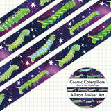 Allison Stoiser Art - Cosmic Caterpillars Washi Tape