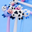 These cute cow gel pens are perfect for planning, for work, home, desk or for school. They will be a beautiful addition to your pen collection!


• 0.5mm Gel Ink
• Black Ink
• Writes very smoothly
• Measures approx. 6" - 7"
• Includes 1 pen, we will send one random color