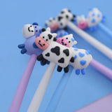 These cute cow gel pens are perfect for planning, for work, home, desk or for school. They will be a beautiful addition to your pen collection!


• 0.5mm Gel Ink
• Black Ink
• Writes very smoothly
• Measures approx. 6" - 7"
• Includes 1 pen, we will send one random color