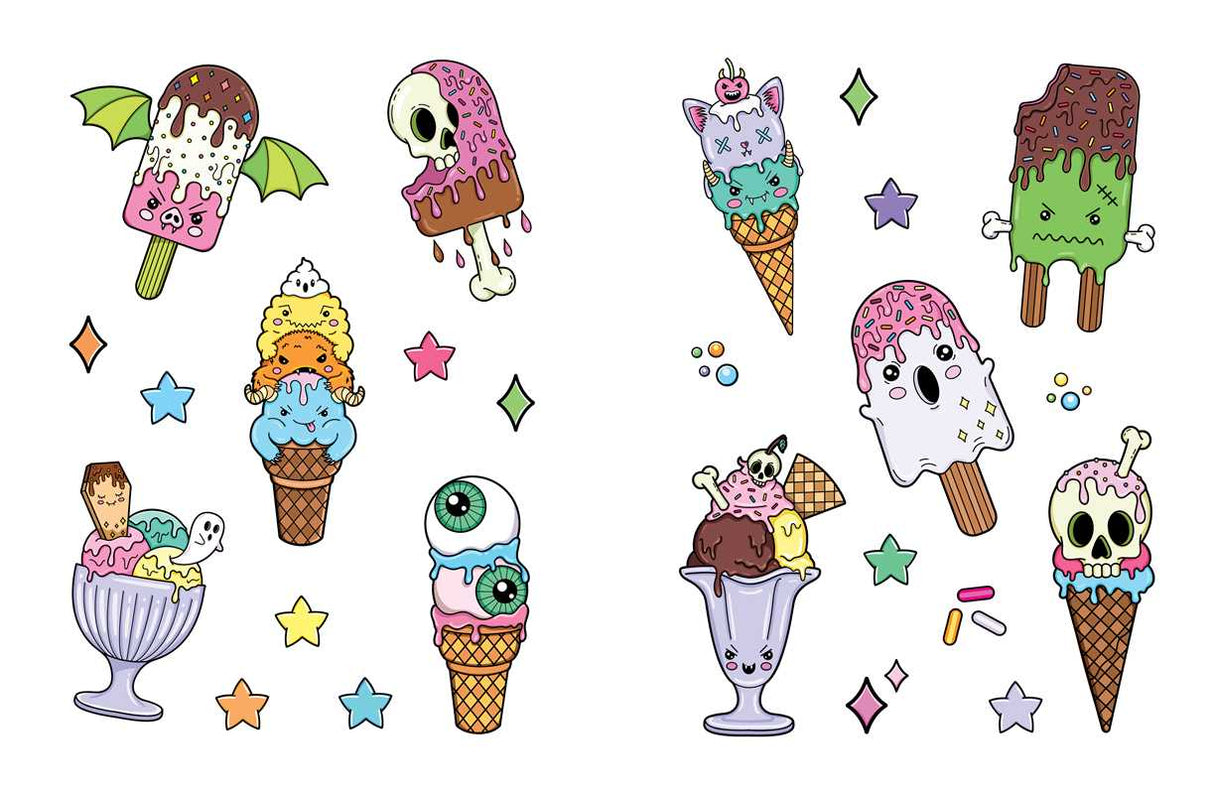Creepy Cute Sticker Book