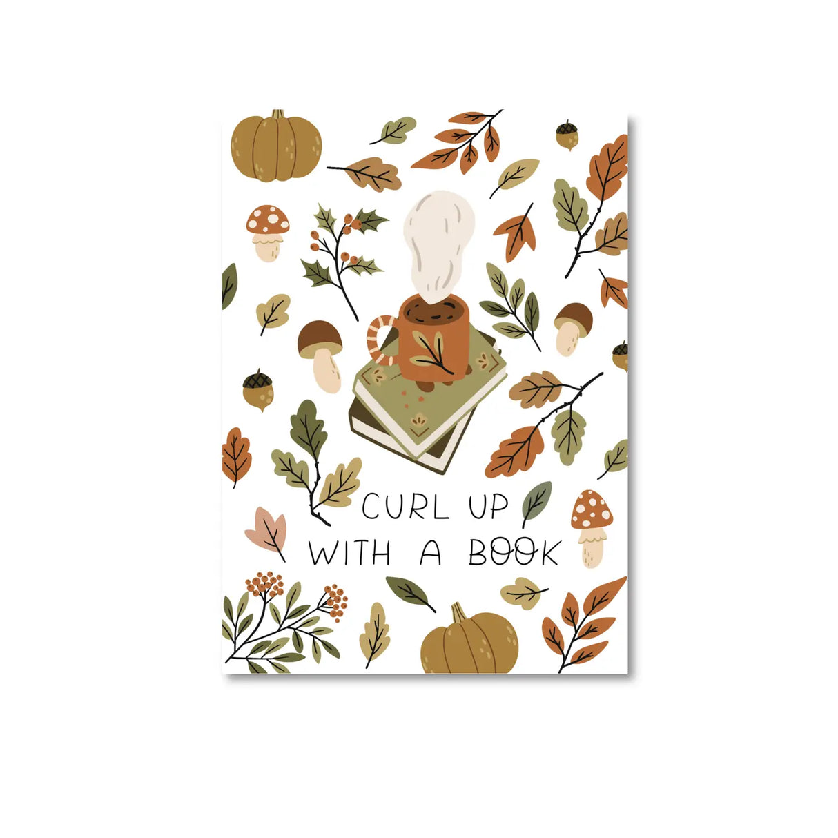 Curl Up With A Book Postcard