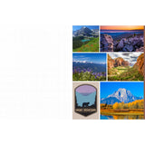 Cut &amp; Collage National Parks invites you to cut out and piece together your own works of art inspired by the surreal beauty of America’s national parks.

Whether you’re creating collages, scrapbooks, or vision boards, let your creativity and imagination roam free as you bring America’s most beloved natural treasures to life. Immerse yourself in vibrant colors, intricate textures, and breathtaking vistas as you mix and match photographs and illustrations. From the towering cliffs of Yosemite to the other