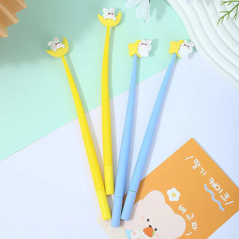 These cute animal gel pens are perfect for planning, for work, home, desk or for school. They will be a beautiful addition to your pen collection!


• 0.5mm Gel Ink
• Black Ink
• Writes very smoothly
• Measures approx. 6" - 7"
• Includes 1 pen, we will send one random color/design
