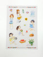 Cute Girl Washi Sticker Caca Stickers