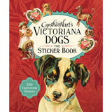 Part of bestselling designer Cynthia Hart's Victoriana Dogs stationery line, here is a curated collection of 340 stickers that allow adults and children to add a touch of beauty to any surface with these beautiful images of cute pups and playful dogs. Sticker book cover featuring a dog illustration and vintage-style design elements on a red background.