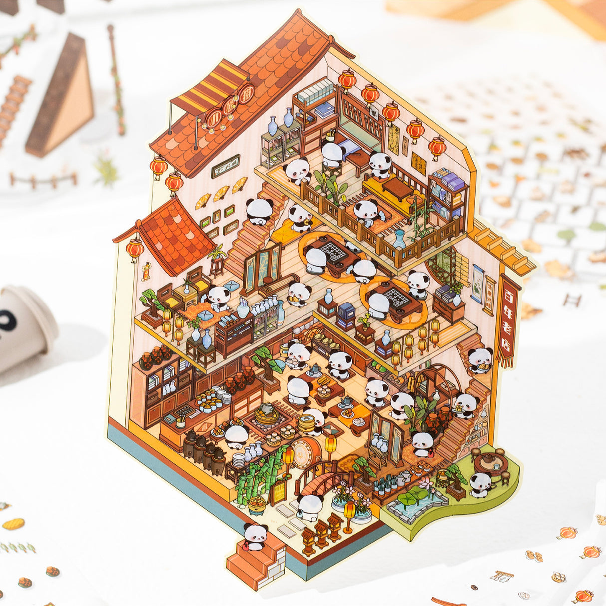 Unleash your creativity with these 3D scene stickers! Perfect for kids and adults, you can design your own eco home scene with 3 sets of sticker sheets!

1 piece of landscape paper
3 sticker sheets
7.2 in x 11.6 in