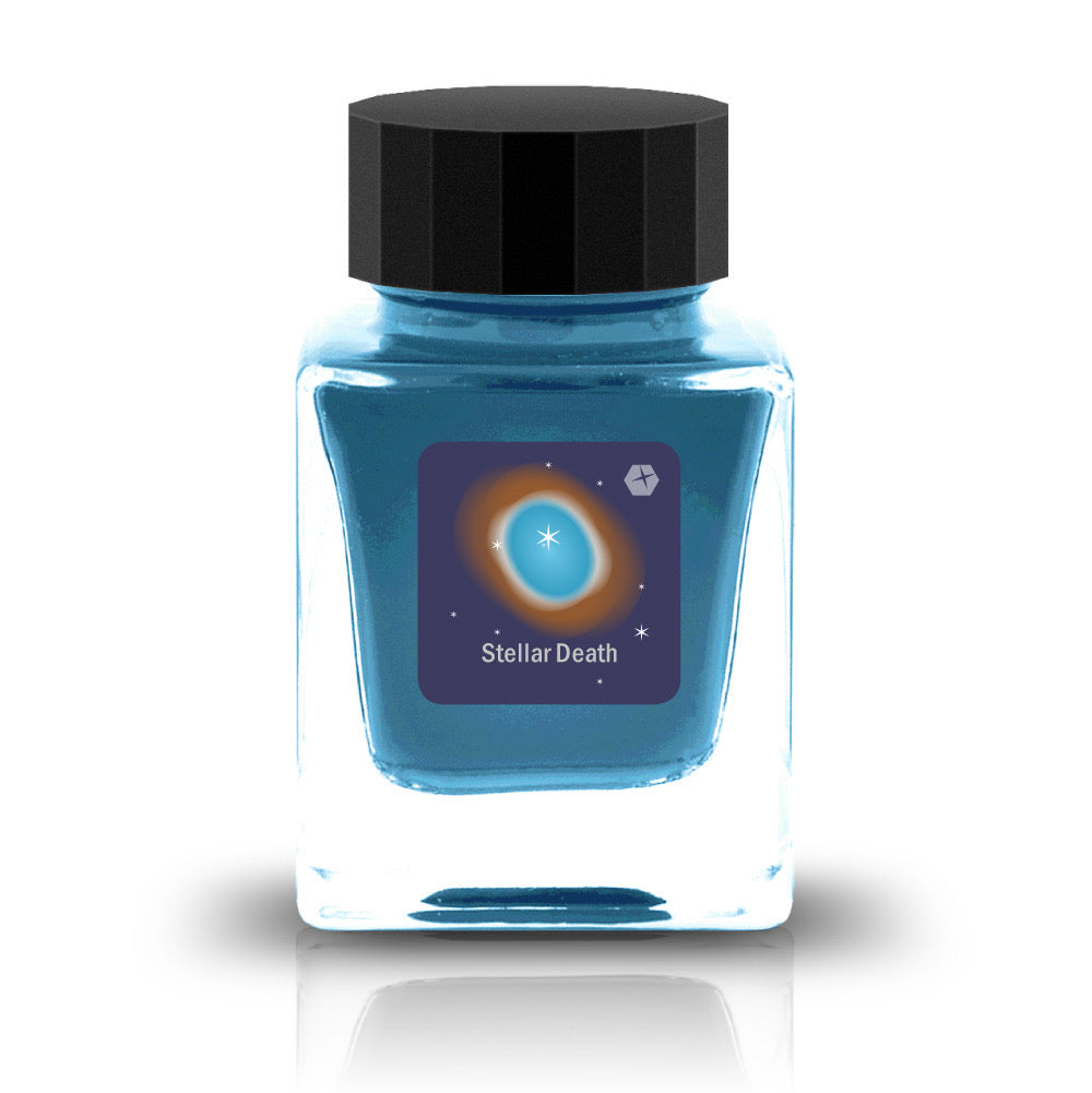The DEEEP SPACE Collection is a series of fountain pen inks inspired by the mystery of the cosmos. Each color captures the spirit of the universe, from the deep stillness of interstellar space to the luminous shimmer of distant stars and the vivid tones of swirling nebulae. Formulated for smooth, effortless flow, these inks may also reveal subtle color-shifting effects, bringing dimension and brilliance to every stroke.


Blue&nbsp;
30ml