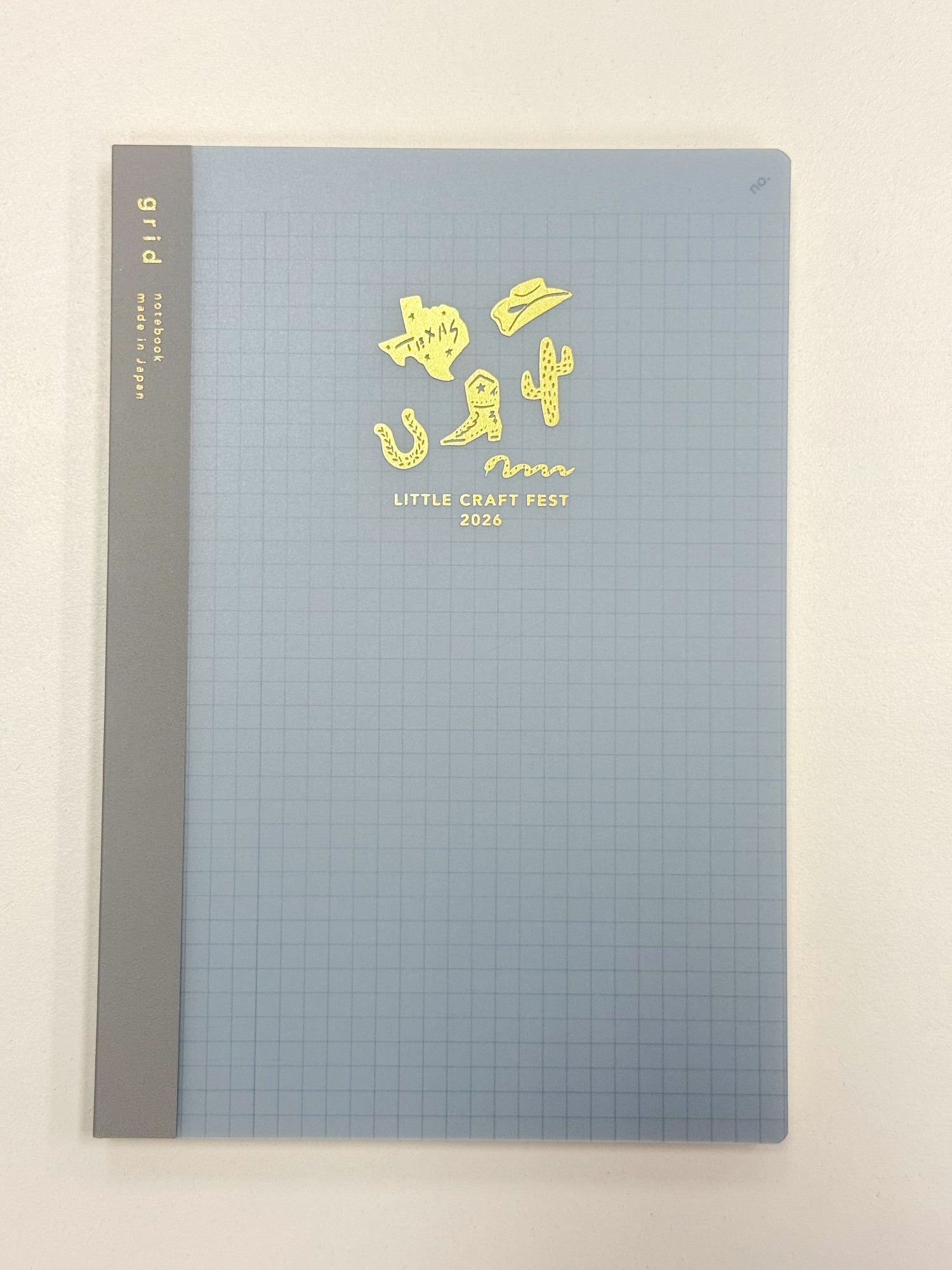 Daigo Notebook A5 - Little Craft Fest 2026 Exclusive Blue Grid Gold Hot Stamping